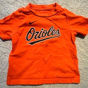 Nike toddler orange Baltimore Orioles tshirt, 18M
